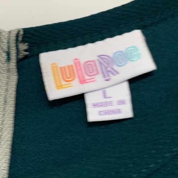 Striped green and red jacquard Amelia - Picture 3 of 4